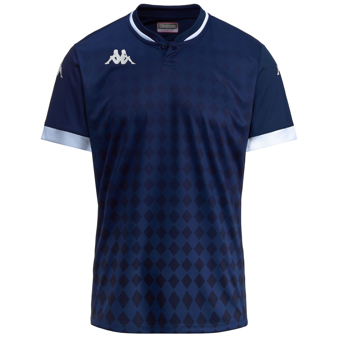 Navy Blue Men's Football Polo Shirt with Slim Fit Design 01