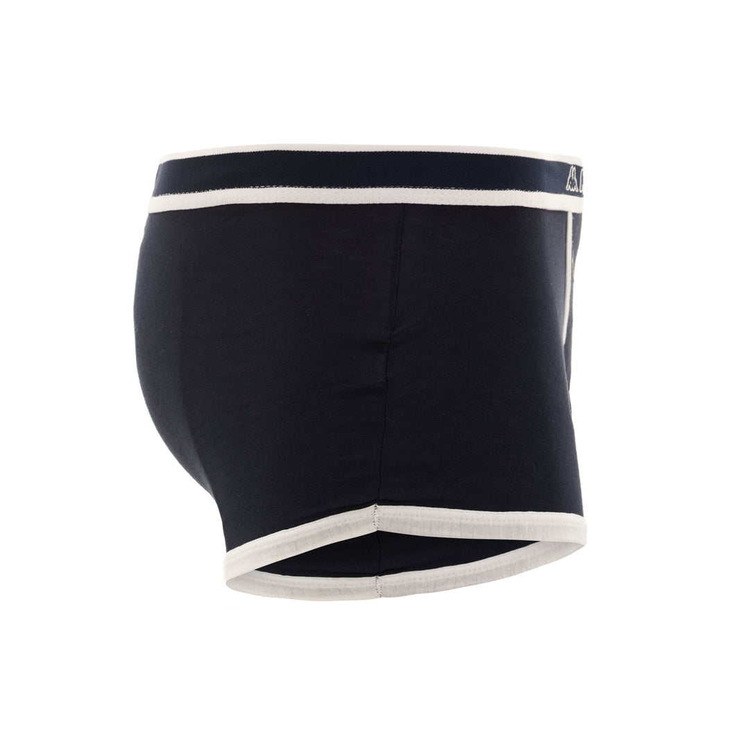 Boxers fonctionnels bleus pour hommes, près du corps main