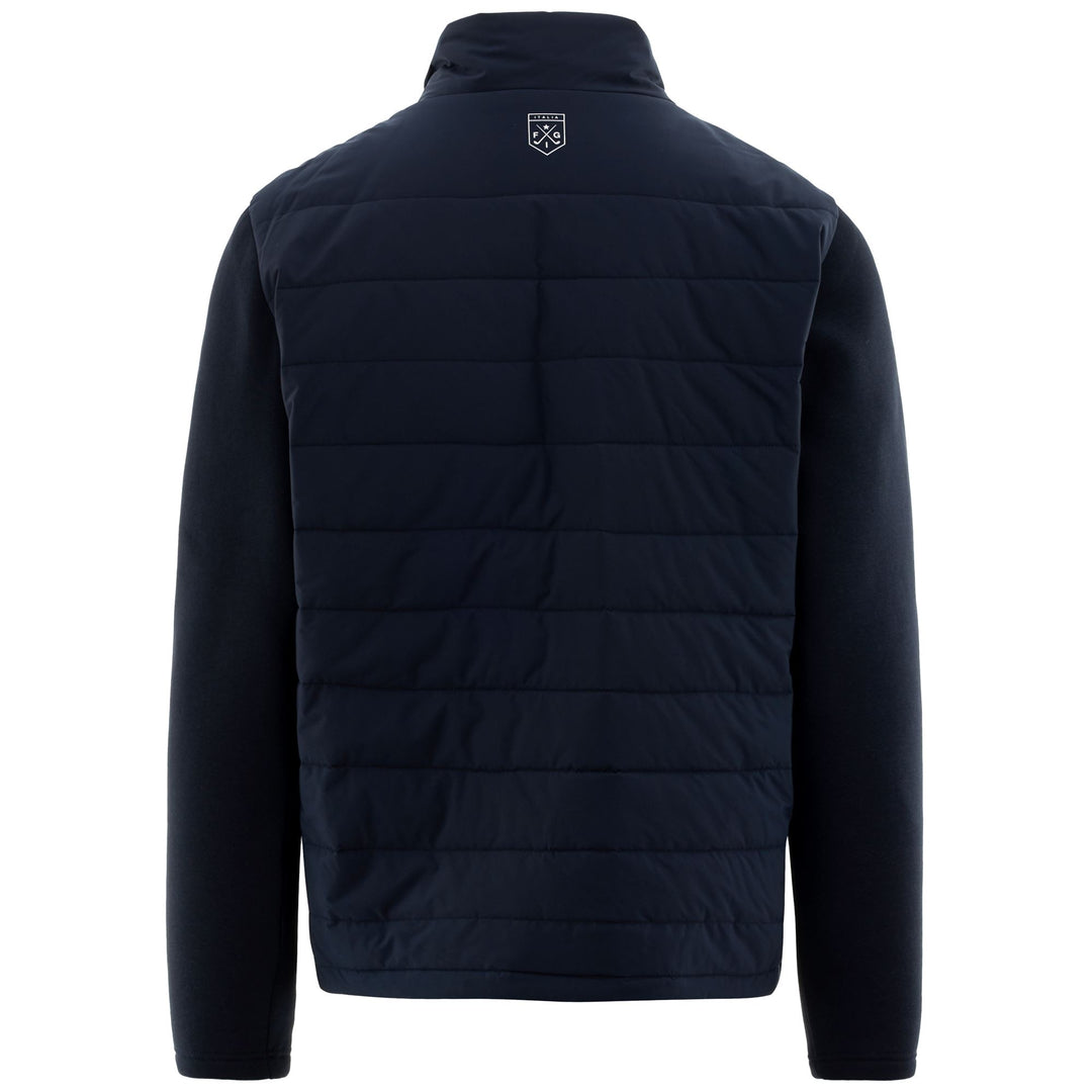 Chaqueta softshell de golf azul oscuro para hombre con protección contra el viento main