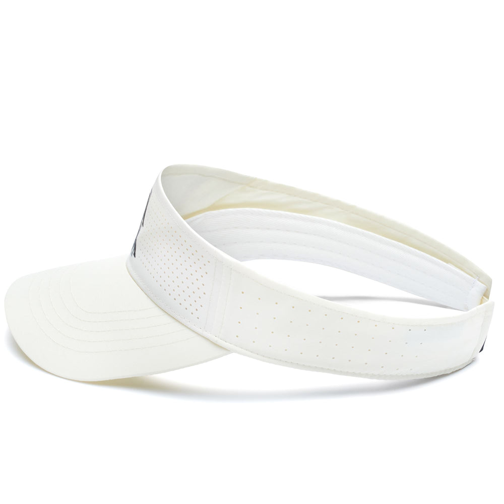 Off White Women's Padel Visor with Strap Closure and Logo 02