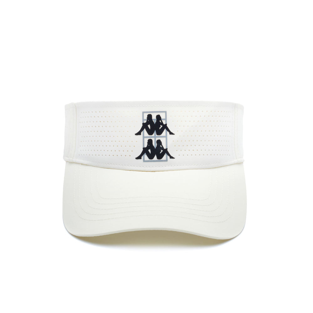 Off White Women's Padel Visor with Strap Closure and Logo 02