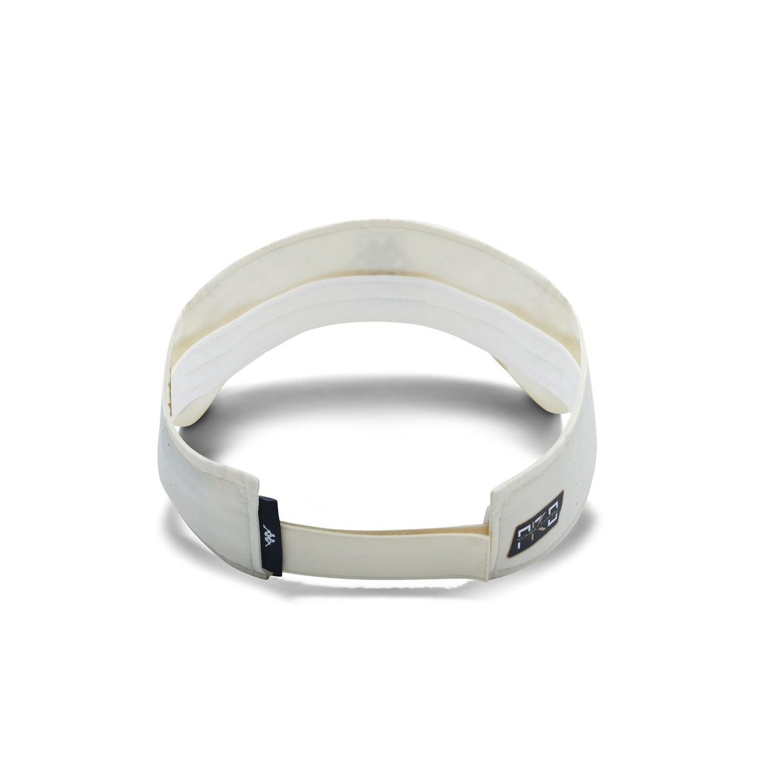 Visera de pádel para mujer Off White con cierre de correa y logotipo main