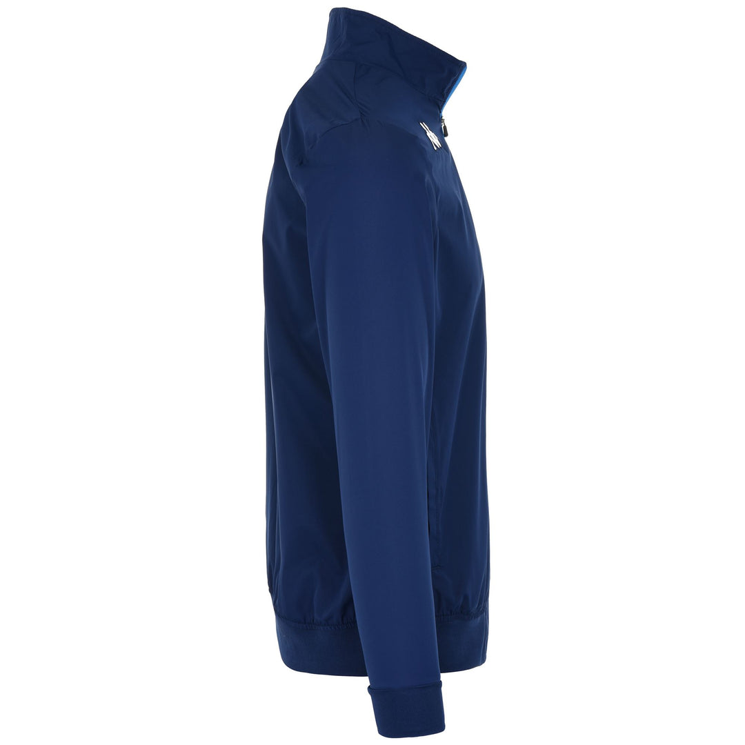 Giacca in pile blu da uomo, vestibilità regolare, ideale per il calcio. main