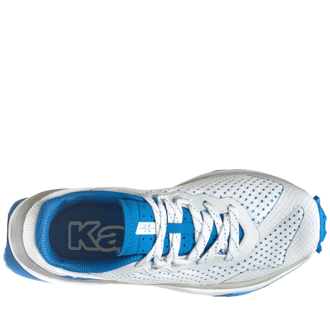 Chaussures de golf blanches unisexes basses avec semelle extérieure en caoutchouc main