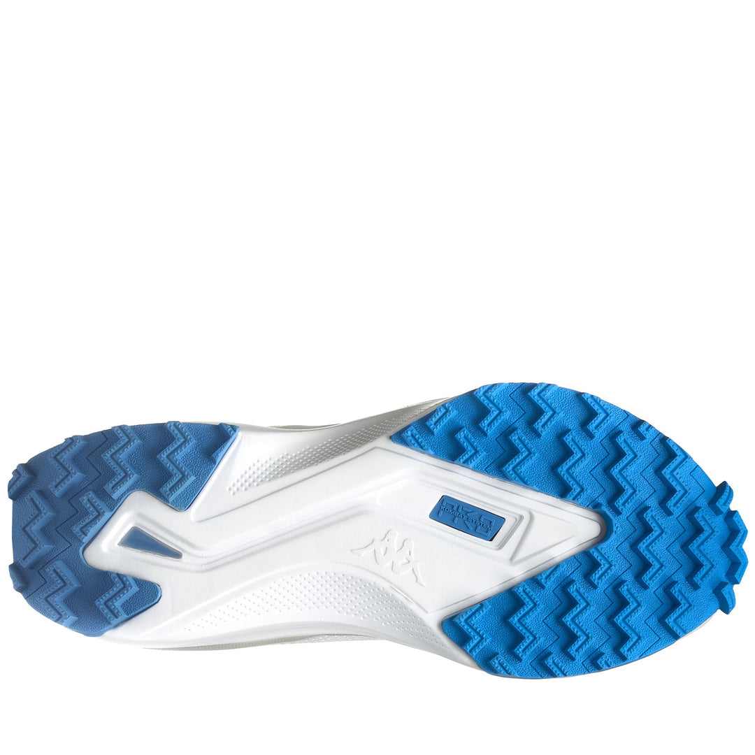 Zapatos deportivos de golf unisex de corte bajo en blanco azul con diseño técnico main