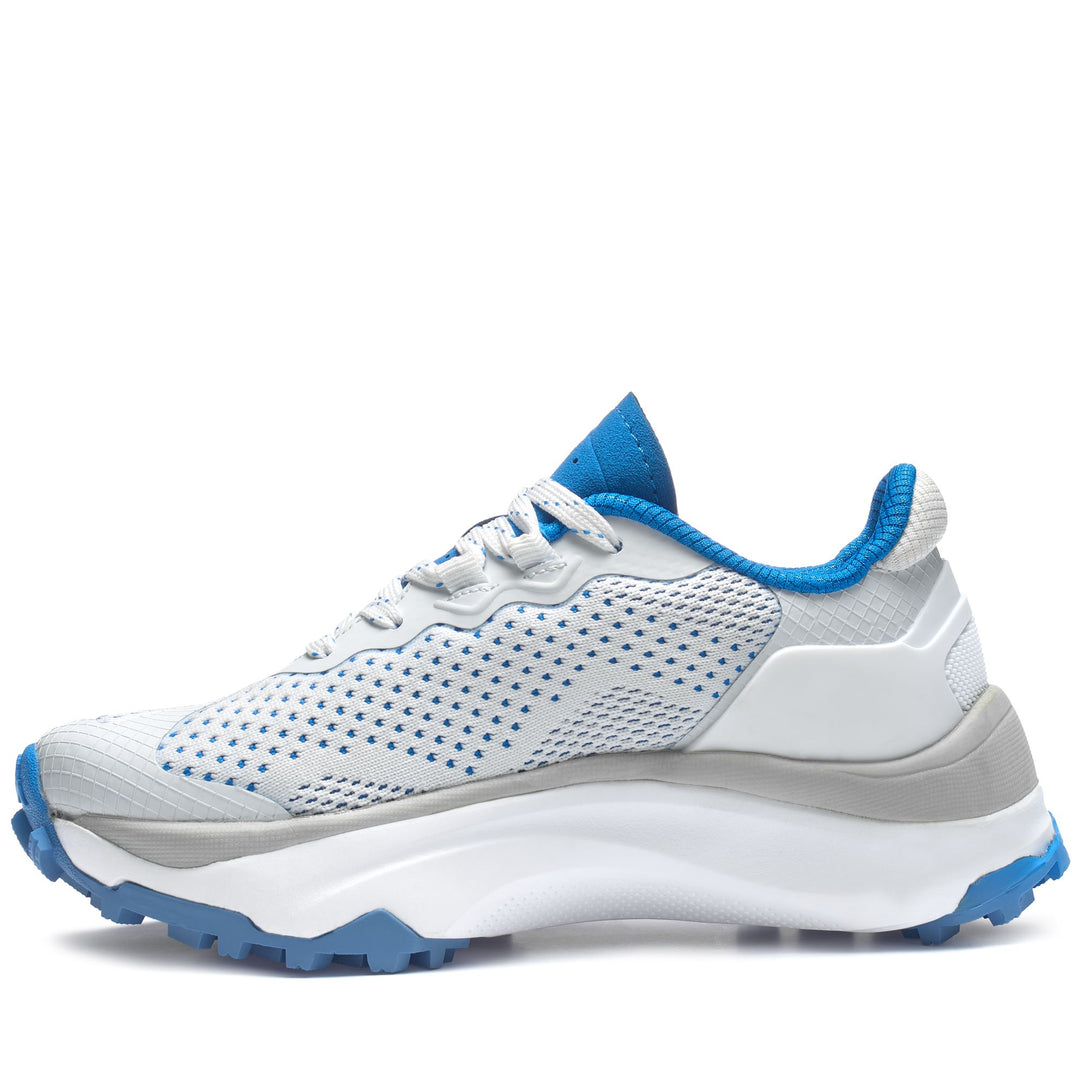 Zapatos deportivos de golf unisex de corte bajo en blanco azul con diseño técnico main