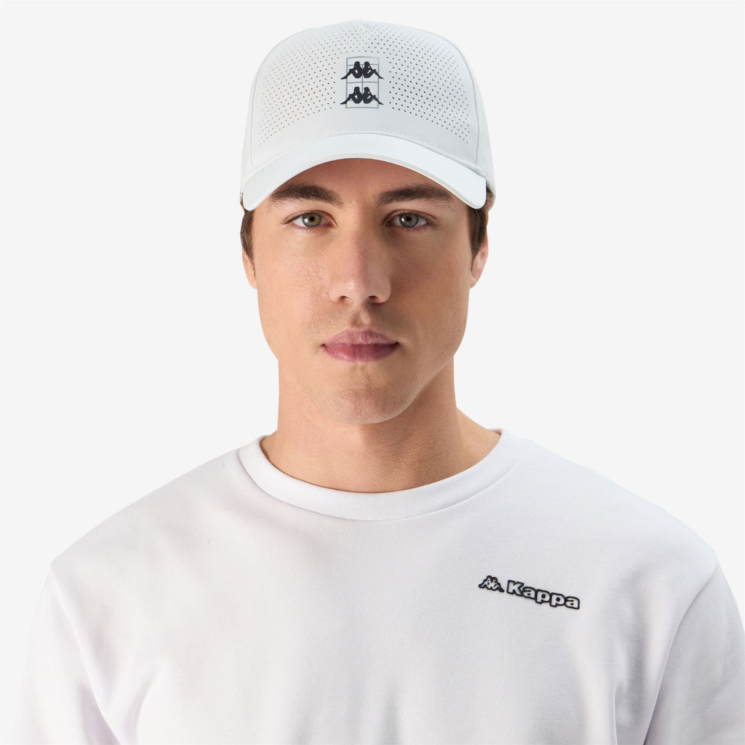 Cappellino Padel Unisex Grigio Bianco con Cinturino Regolabile main