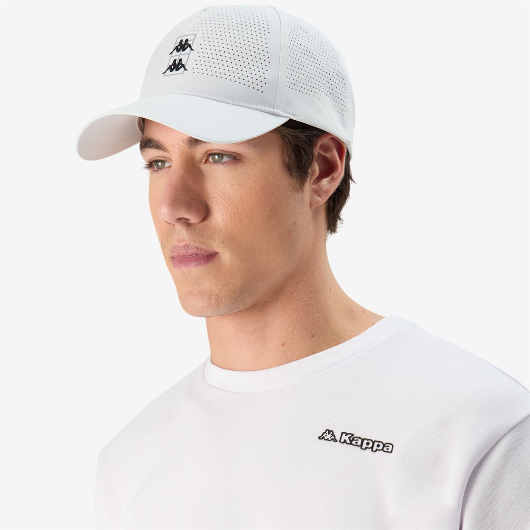 Cappellino Padel Unisex Grigio Bianco con Cinturino Regolabile main