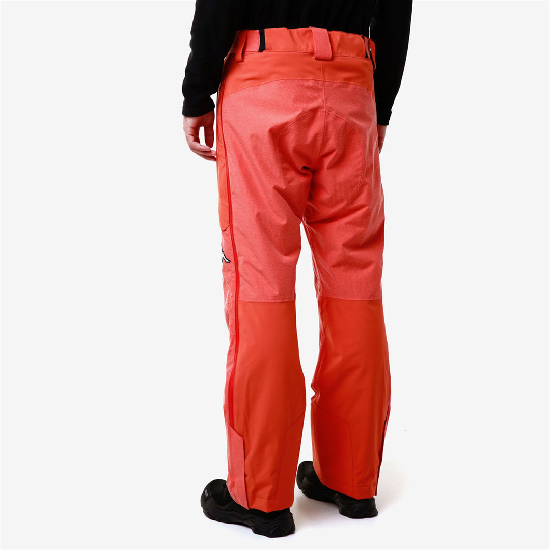 Pants Man 6CENTO 622FZW Sport Trousers ORANGE SMUTTY - BLACK Detail Double				
