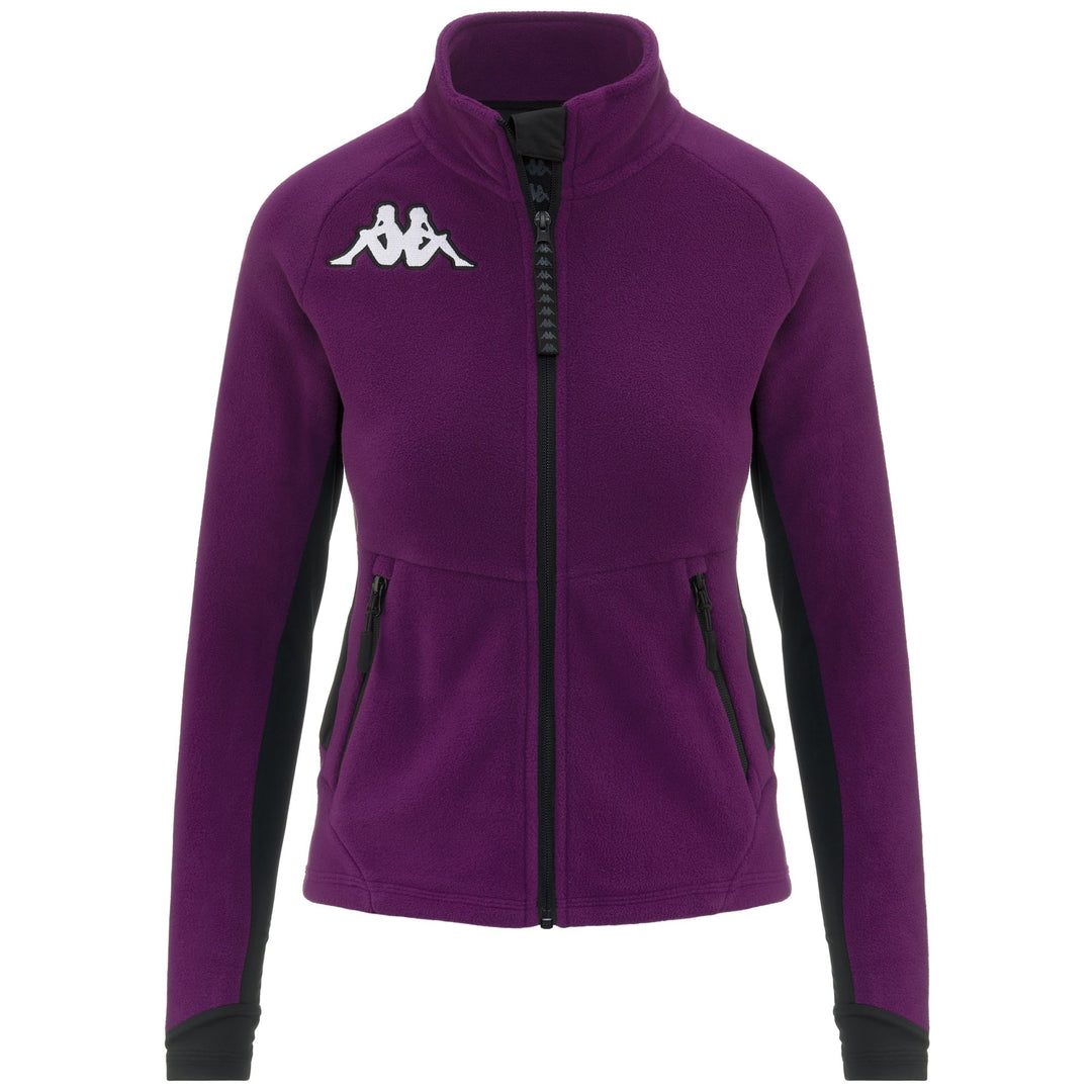 Pile da sci da donna Violet, vestibilità slim, con inserti elasticizzati. 01