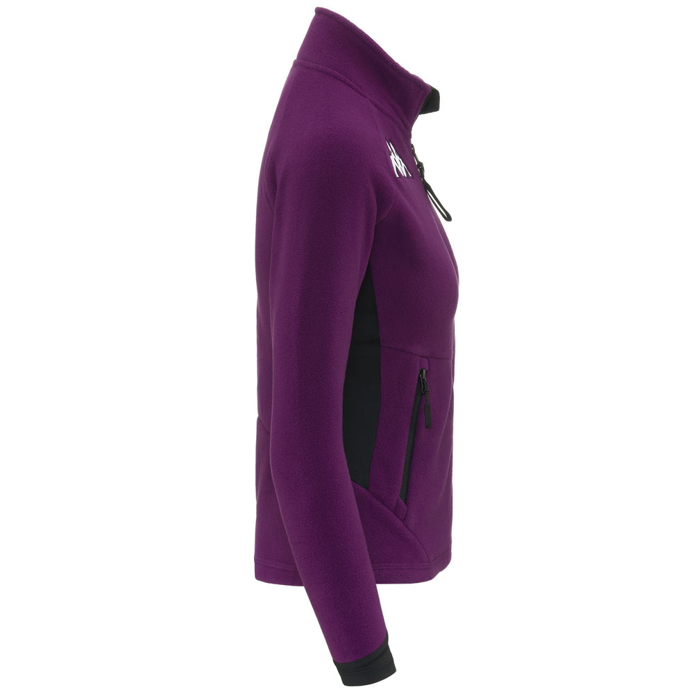 Pile da sci da donna Violet, vestibilità slim, con inserti elasticizzati. 02