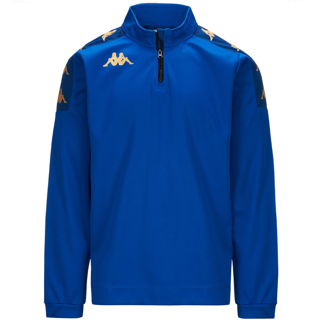 Cobalt Blue Men's Football Training Fleece Jumper 01