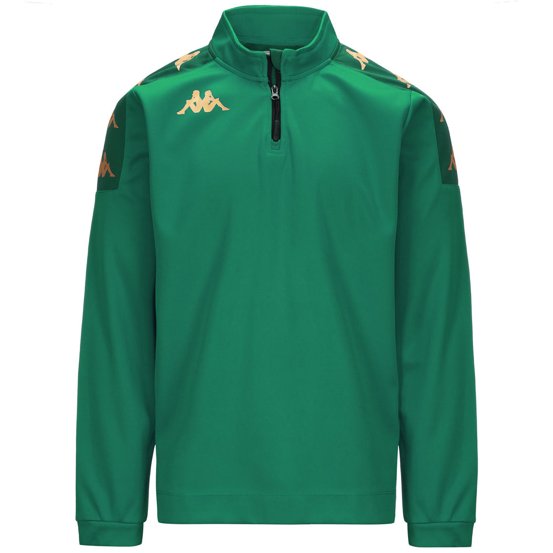 Green Men's Football Fleece Jumper. 01