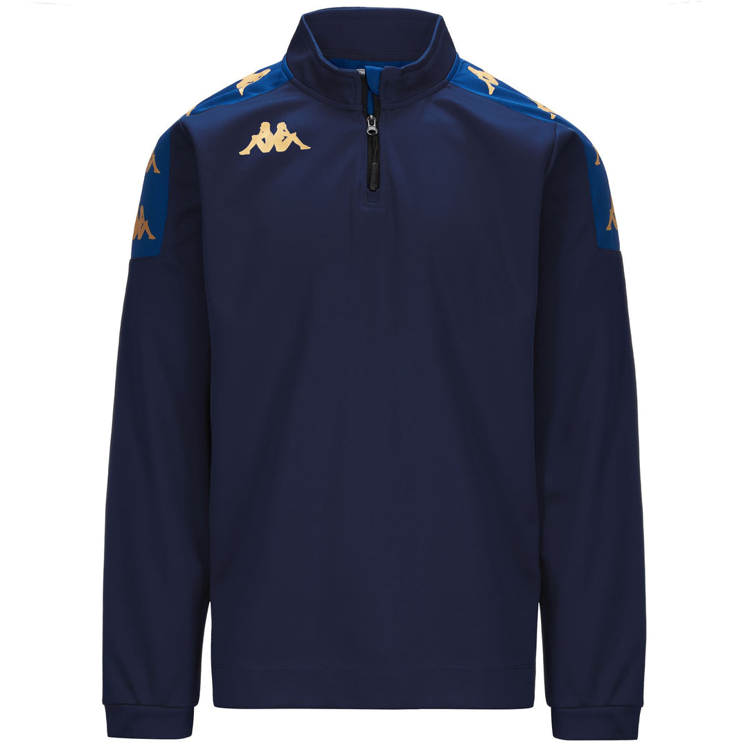 Suéter azul de entrenamiento de fútbol Slim Fit para hombre 01
