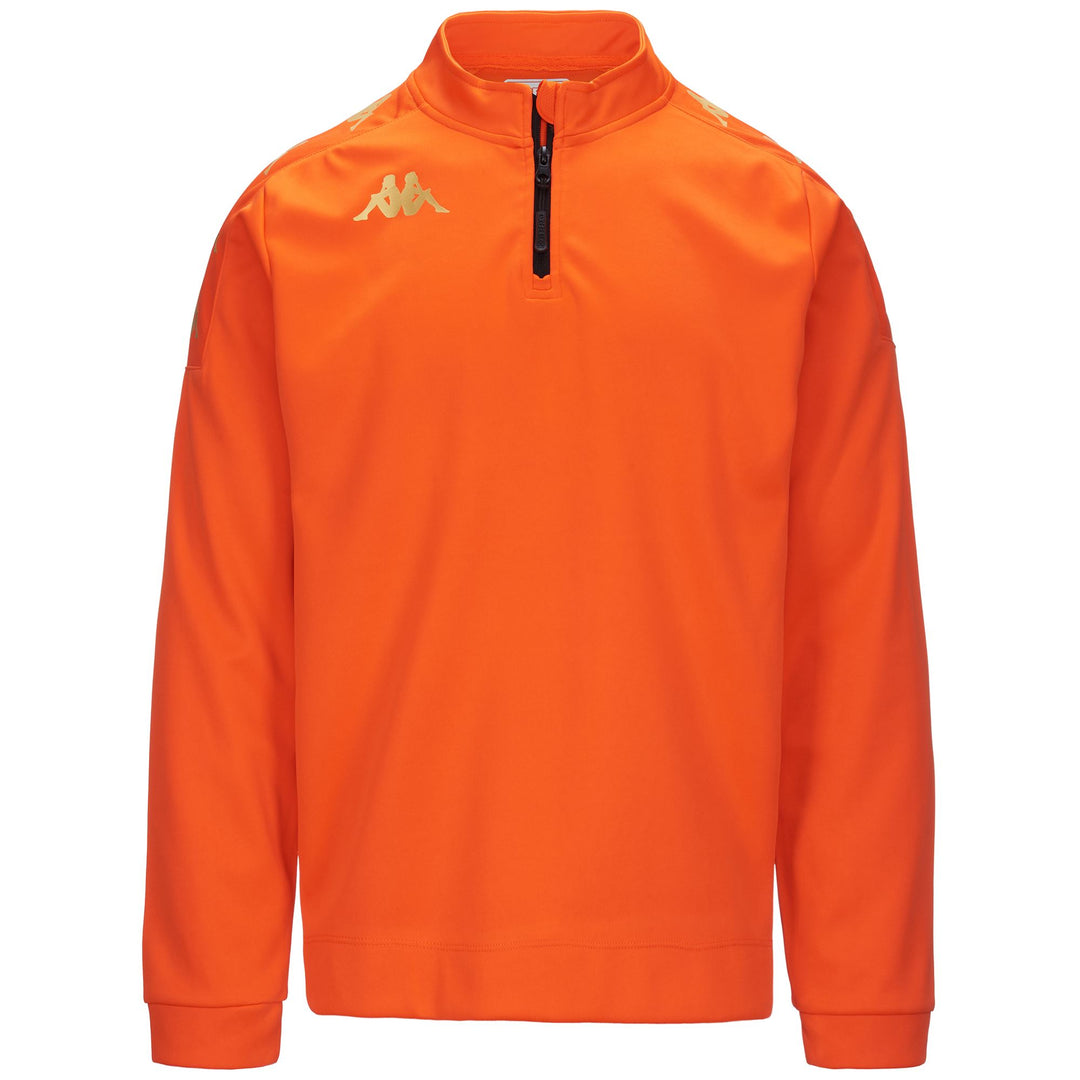 Flame Orange Men's Football Fleece Jumper 01