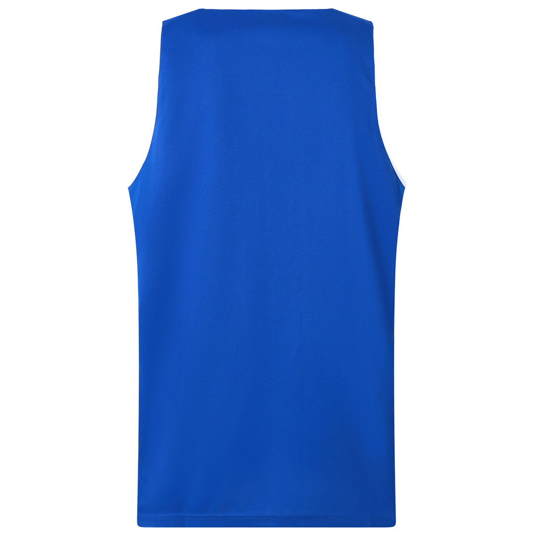 Canotta da Allenamento Basket Uomo Blu e Bianca main