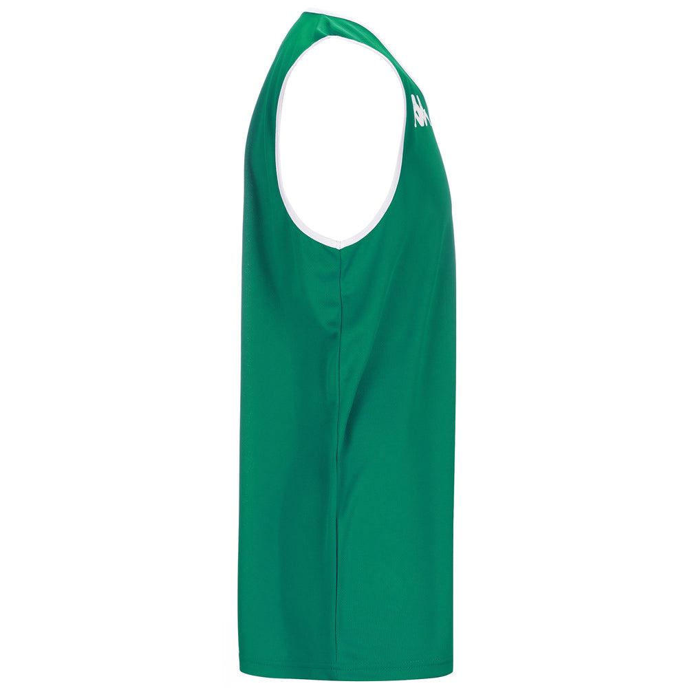 Camiseta de baloncesto verde de corte regular para hombre 02