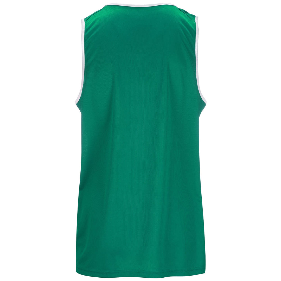 Débardeur de basketball vert pour homme, coupe classique, en tissu texturé main