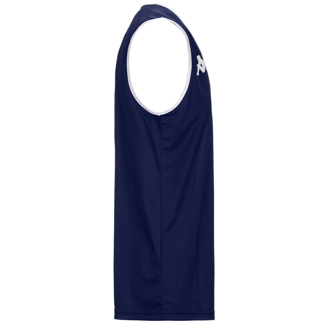 Débardeur de basketball bleu pour homme, sans manches, en tissu texturé main