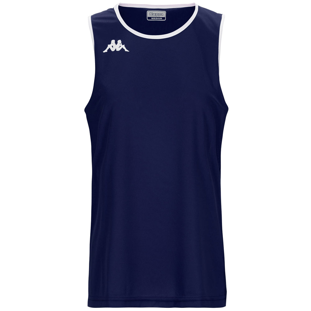 Camiseta de baloncesto sin mangas para hombre azul 01