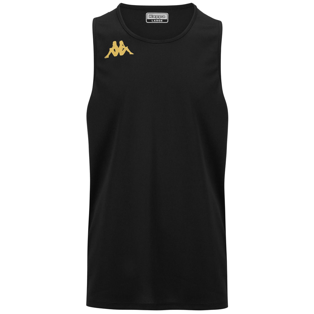 Black Men's Basketball Regular Fit Sleeveless Tank Top 01
