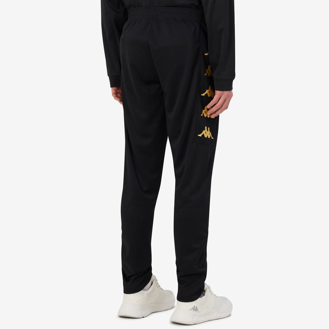 Pantalones de entrenamiento de fútbol negros para hombre con bolsillos con cremallera main