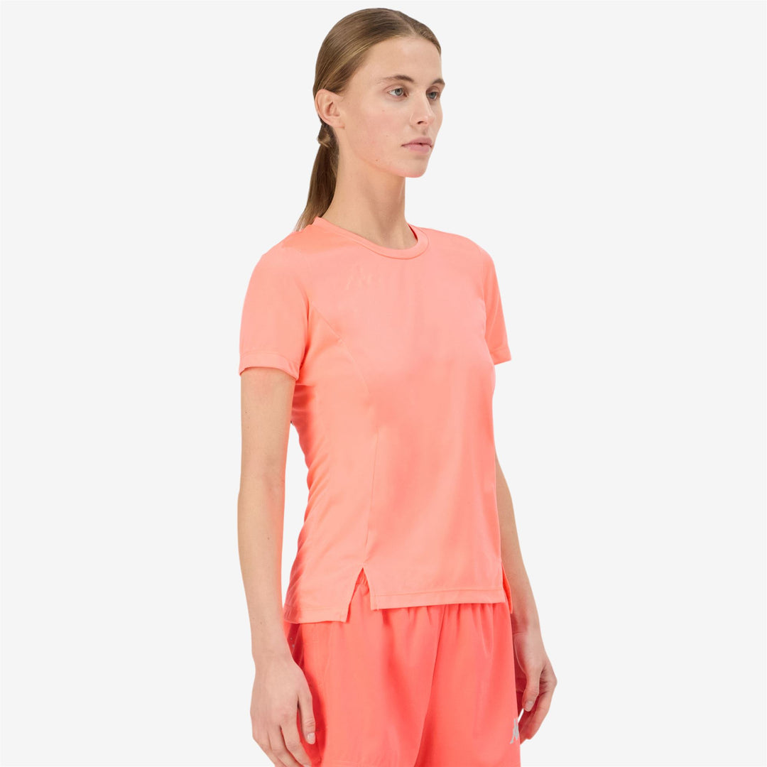 Neon Red Women's Slim Fit Training T-Shirt main