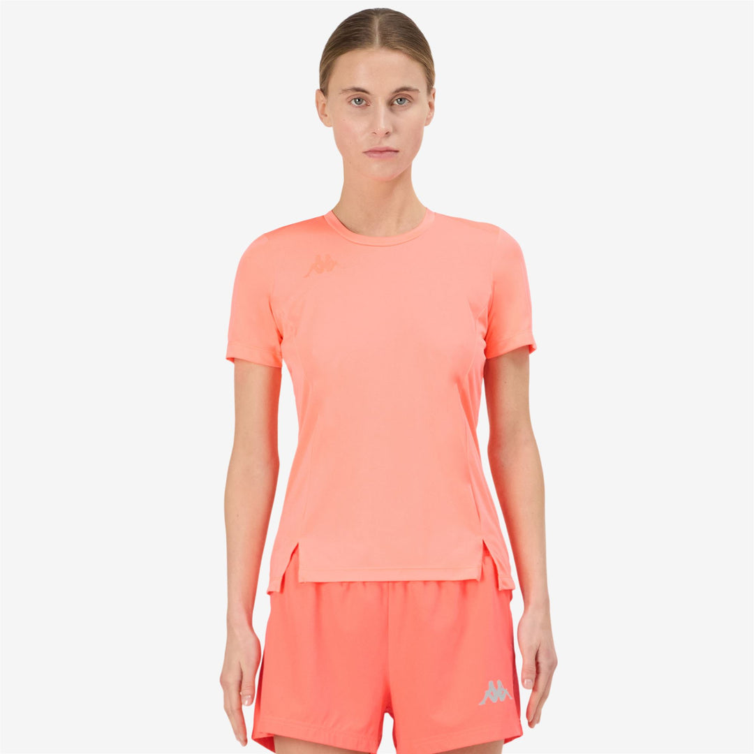 Neon Red Women's Slim Fit Training T-Shirt main