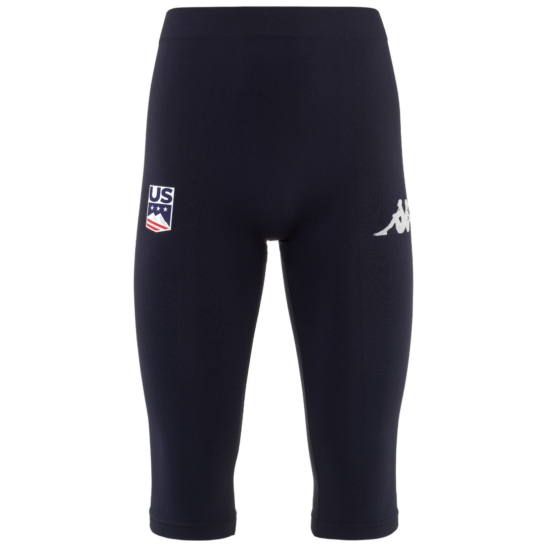 Sous-vêtements de ski unisexes bleus sans coutures avec protection Hydro-Way main