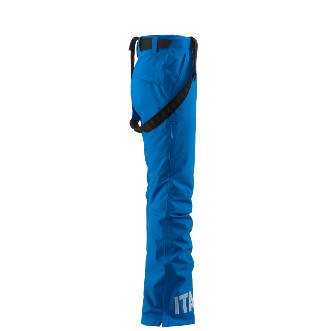 Blue Men's Slim Fit Waterproof Ski Trousers with Padding main