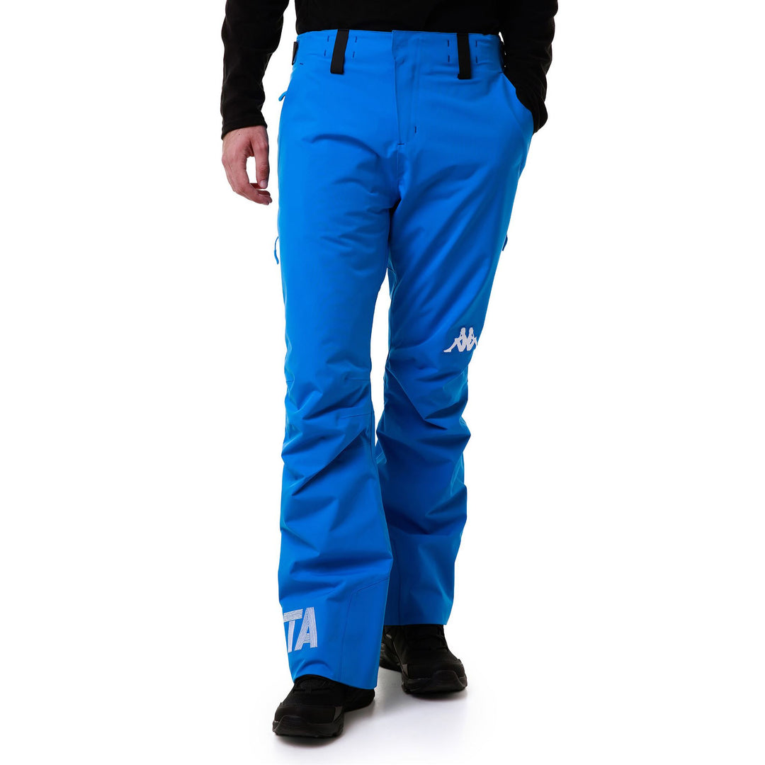 Brilliant Blue Men's Waterproof Ski Pants with Padding and Ventilation main