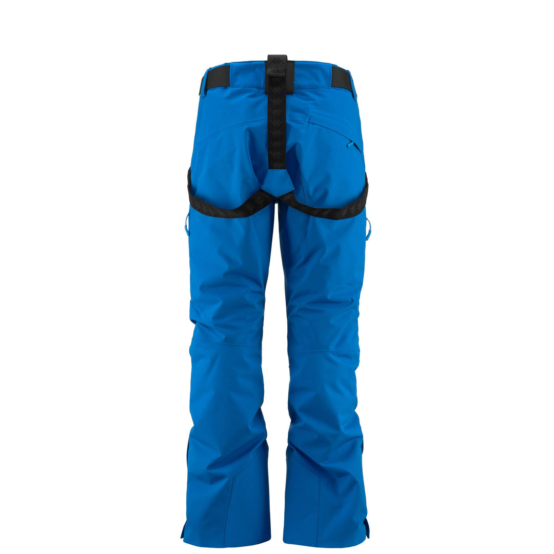 Pantalon de ski bleu pour homme, coupe slim, imperméable et respirant main