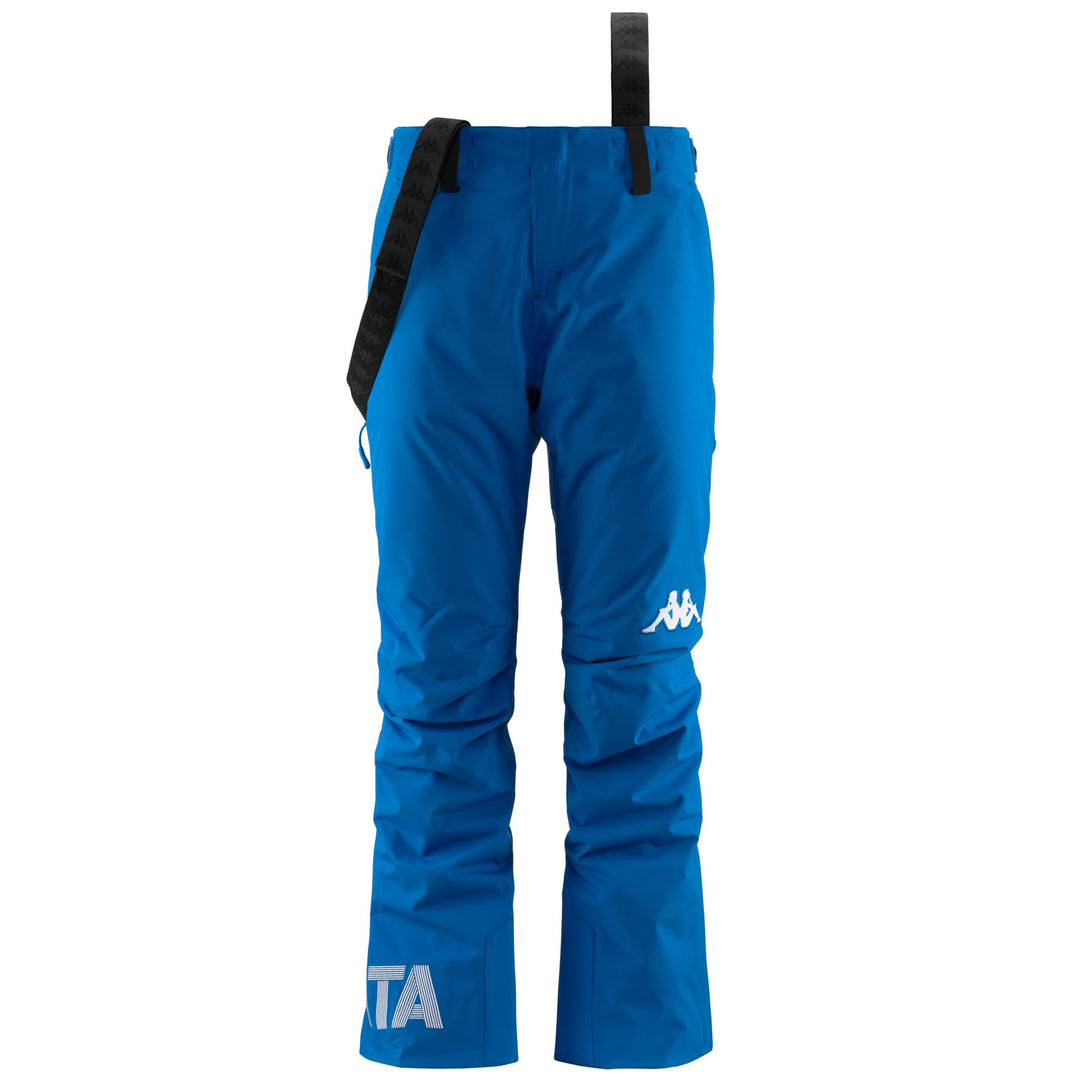 Pantalon de ski bleu pour homme, coupe slim, imperméable et respirant main