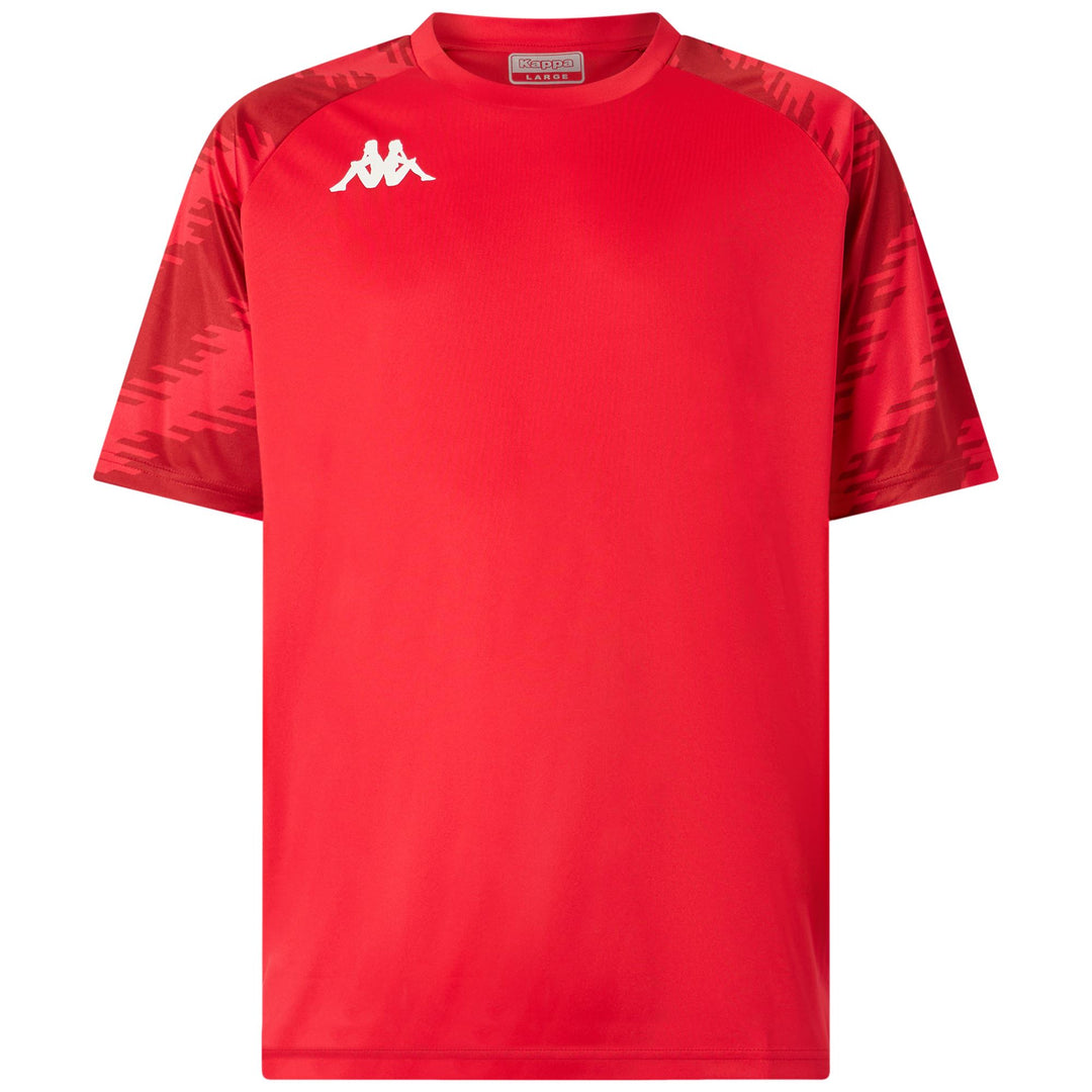 Red Men's Training Football Shirt with Omini Logo 01