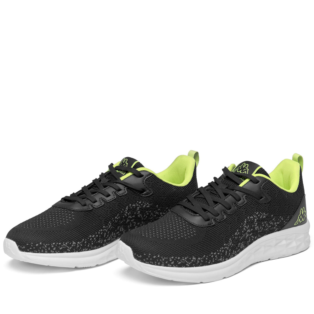 LOGO ROSTIE - Sneakers - Low Cut - Unisex - BLACK-GREEN LIME 01