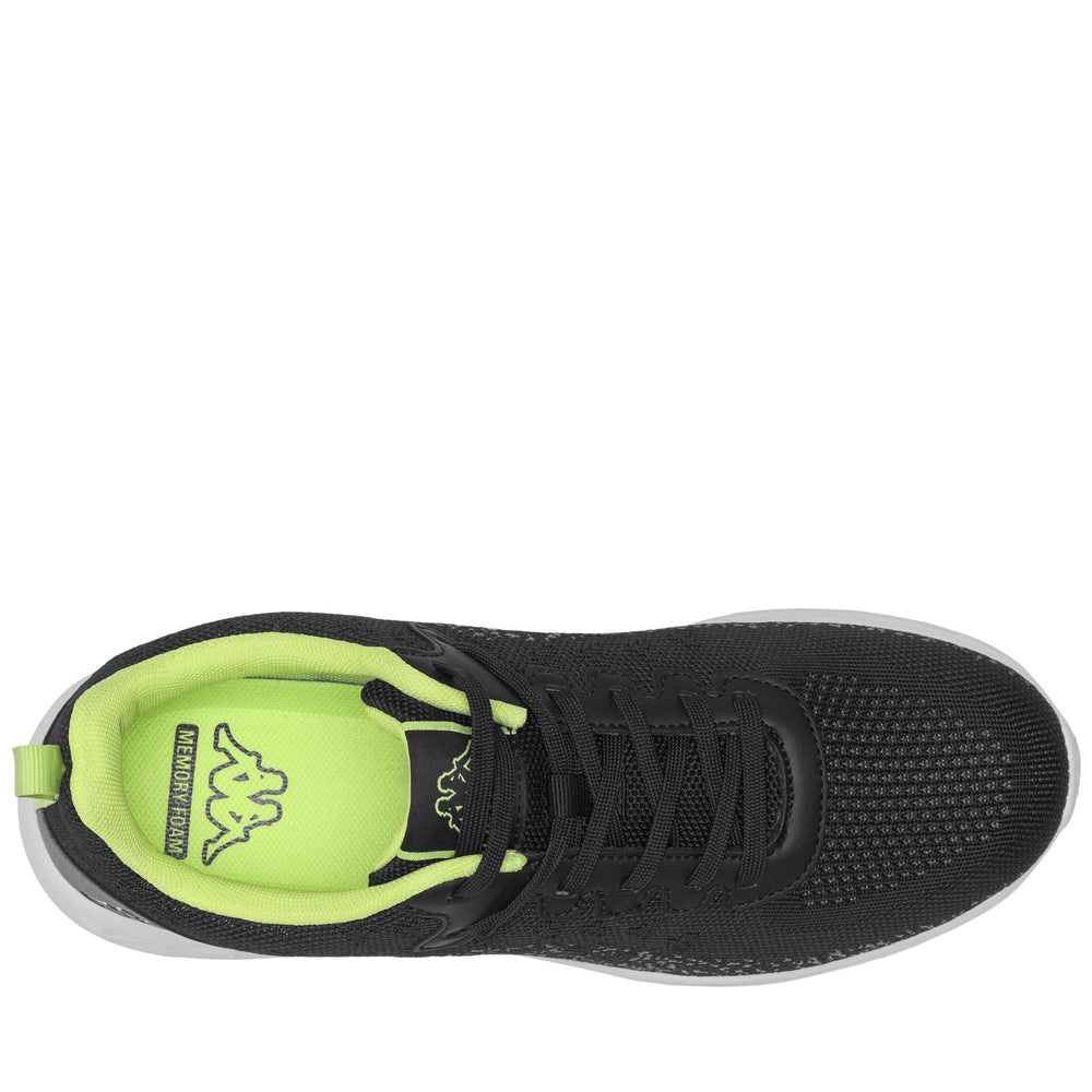 LOGO ROSTIE - Sneakers - Low Cut - Unisex - BLACK-GREEN LIME 02