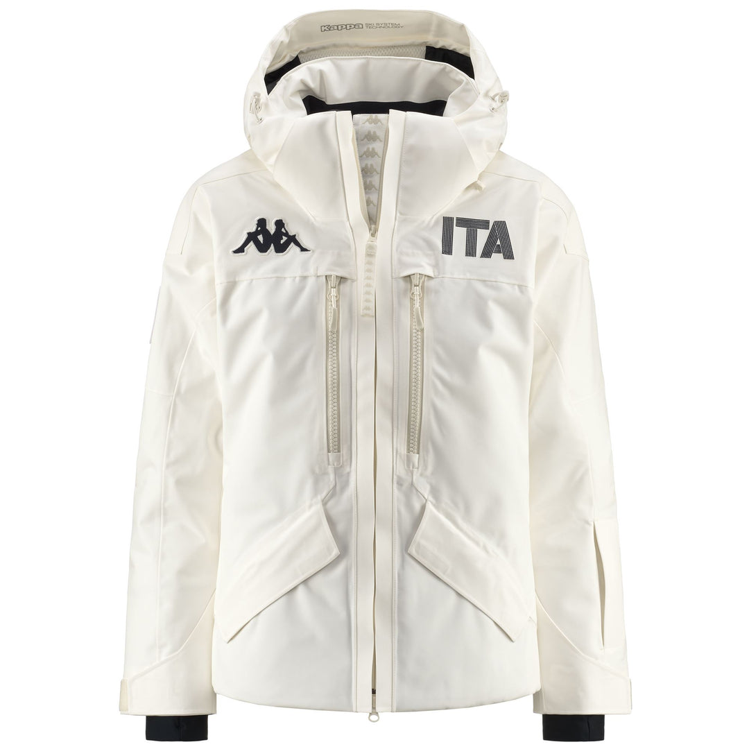 White Women's Regular Fit Padded Ski Jacket with Water Protection main