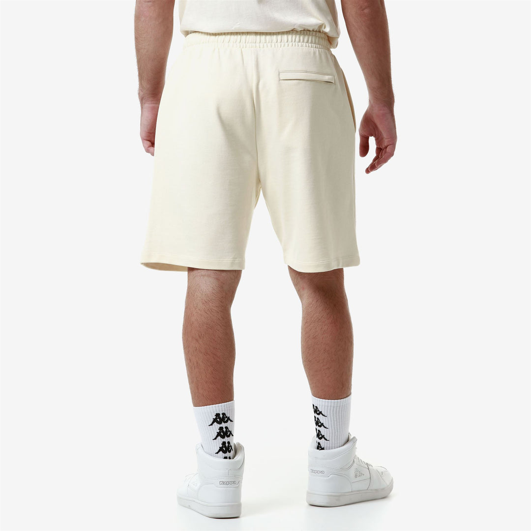 Shorts Man AUTHENTIC PREMIUM LAVEL Sport  Shorts WHITE ANTIQUE-RED Detail Double				
