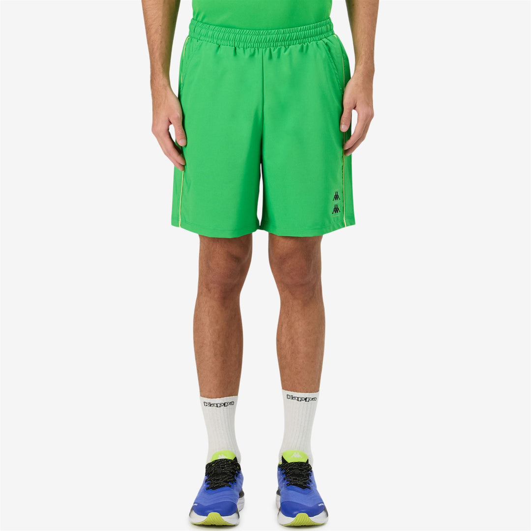 Pantaloni Sportivi Padel Uomo Fluo Verde con Vita Elastico e Tasche main