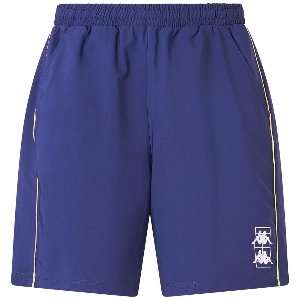 Blue Yellow Men's Padel Sport Shorts with Stretch and Pockets 02