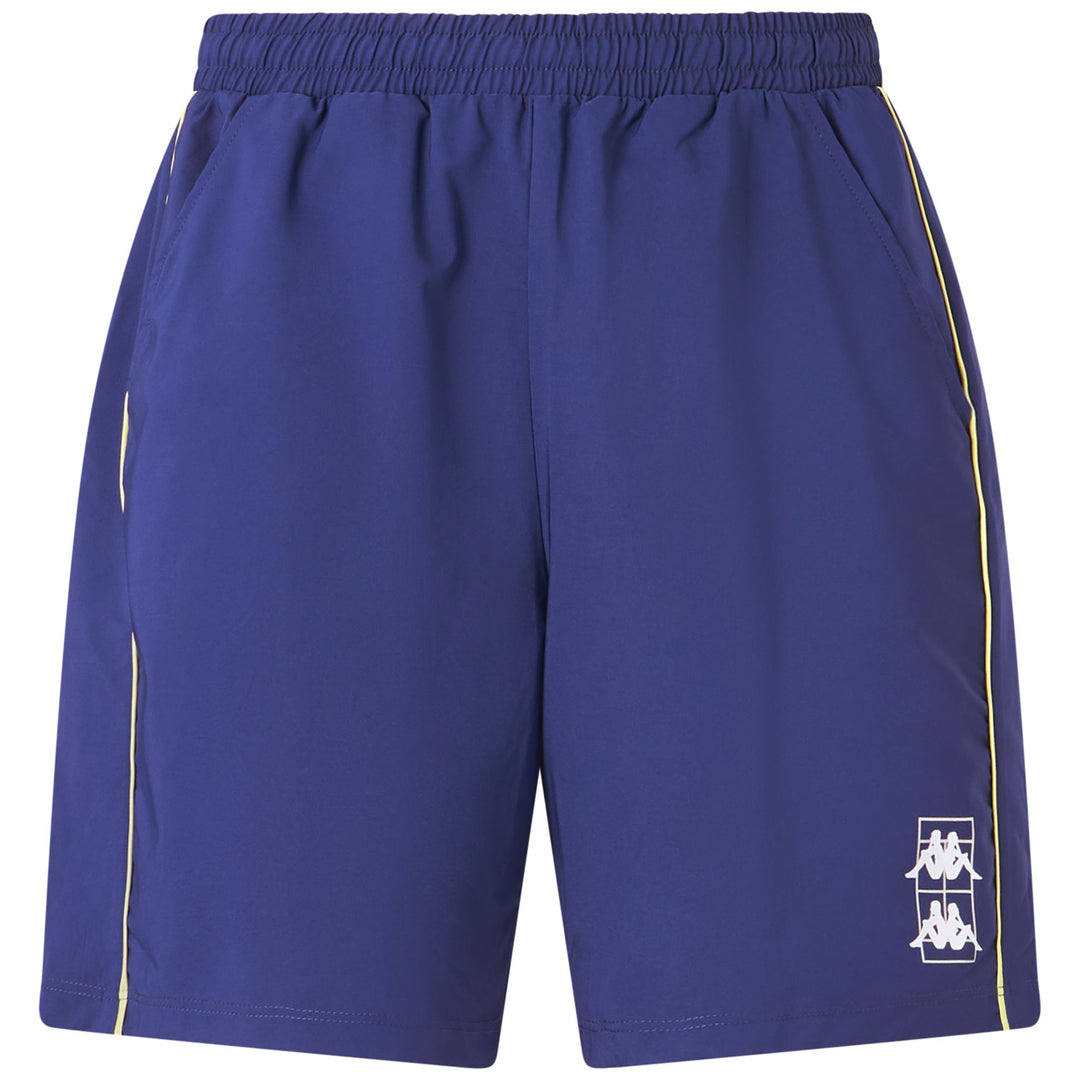 Blue Yellow Men's Padel Sport Shorts with Stretch and Pockets main
