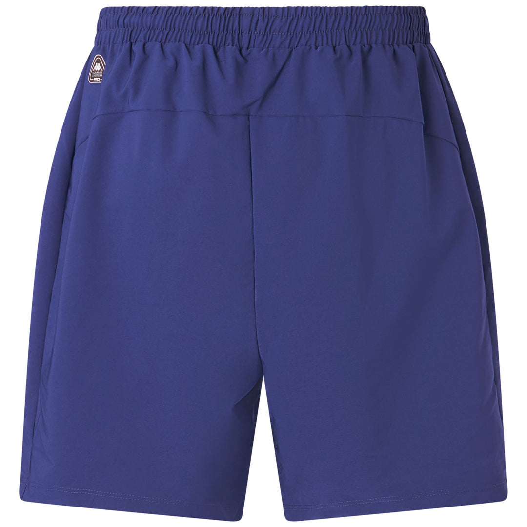 Pantaloni Corti Sportivi Padel Uomo Blu Giallo con Stretch e Tasche main