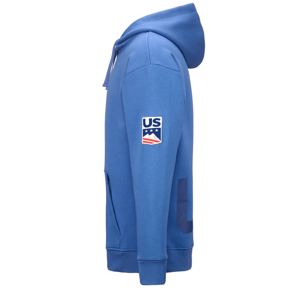 Pull polaire bleu unisexe coupe classique pour le snowboard 02