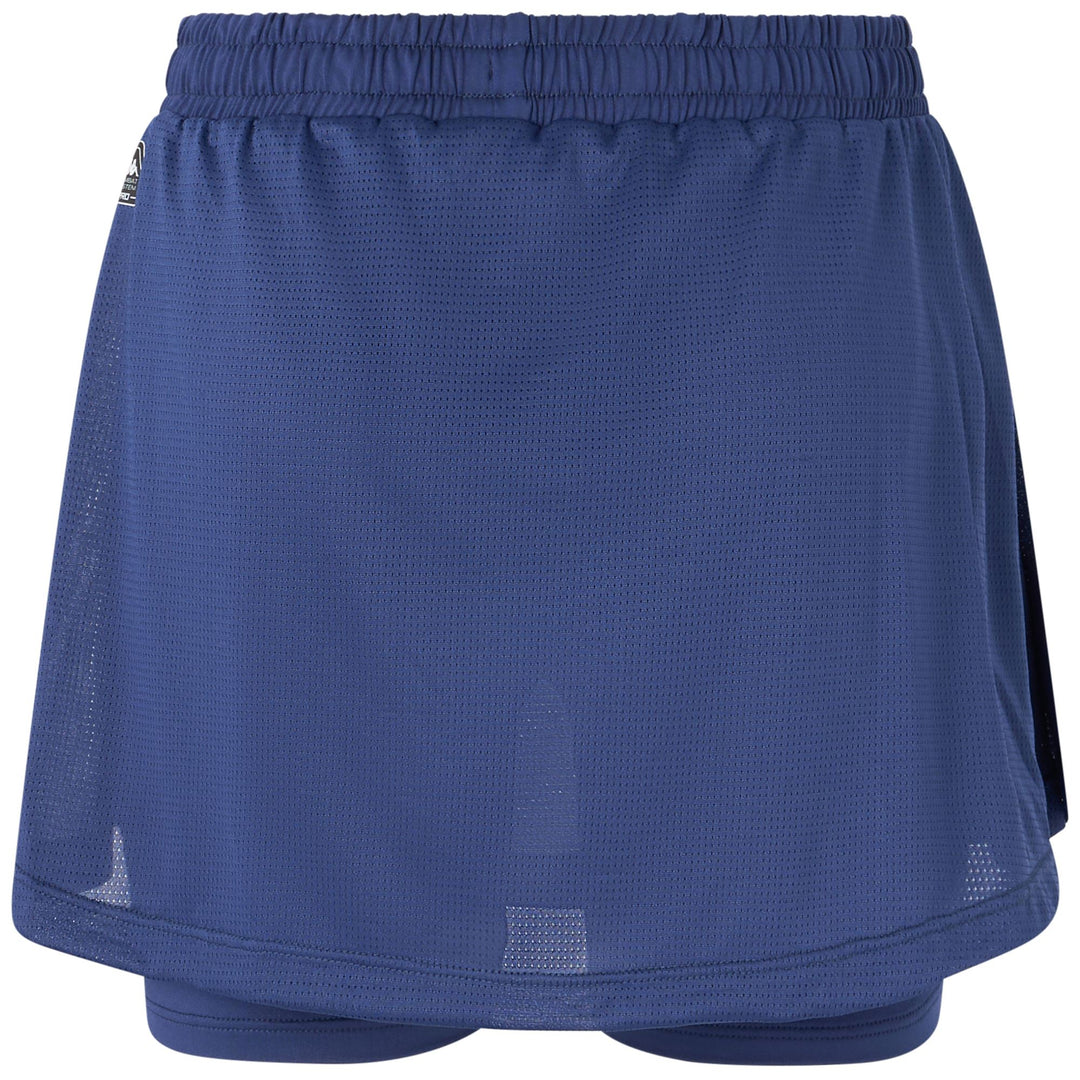 Fluo Blue Women's Padel Skirt with Inner Shorts and Pockets main