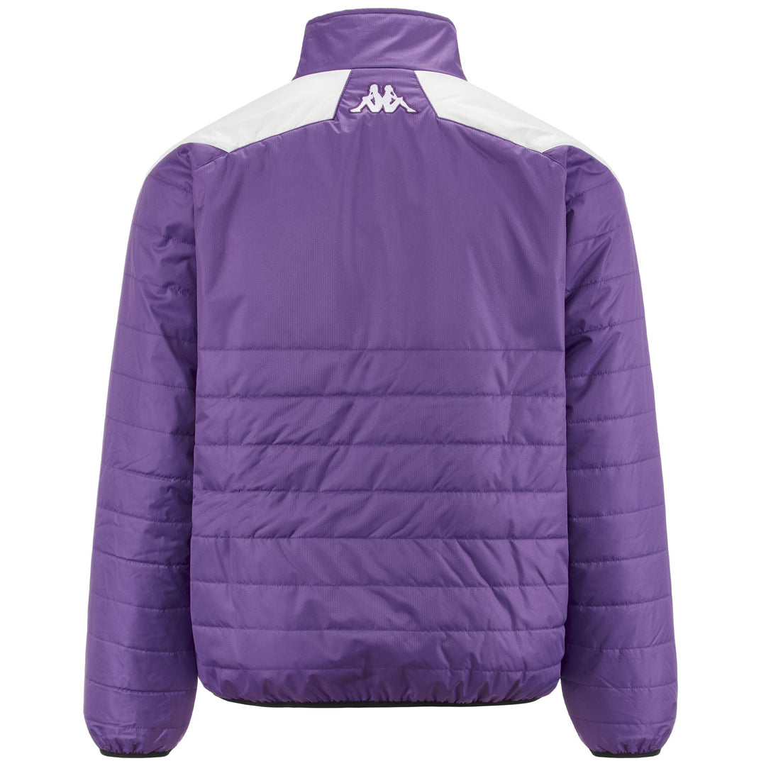 Chaqueta acolchada ajustada de fútbol del Real Valladolid para hombre color violeta main