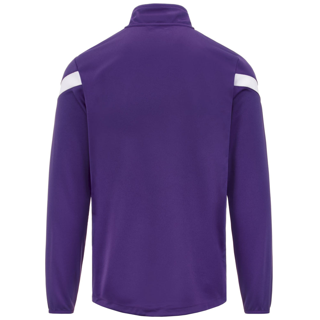 Violet Men's Football Training Fleece Jumper with Half Zip main