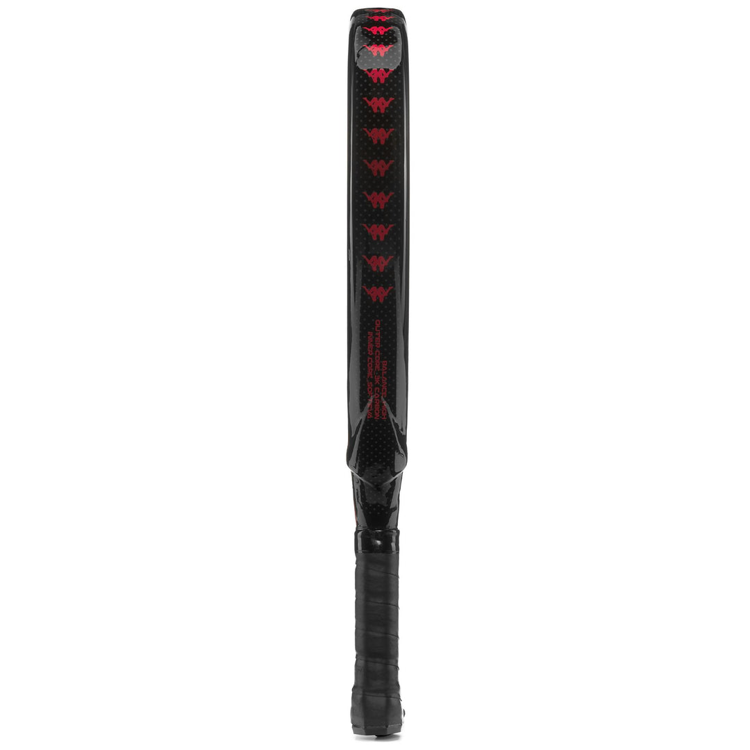 Black Red Unisex Padel Racket with Carbon Fiber Construction main