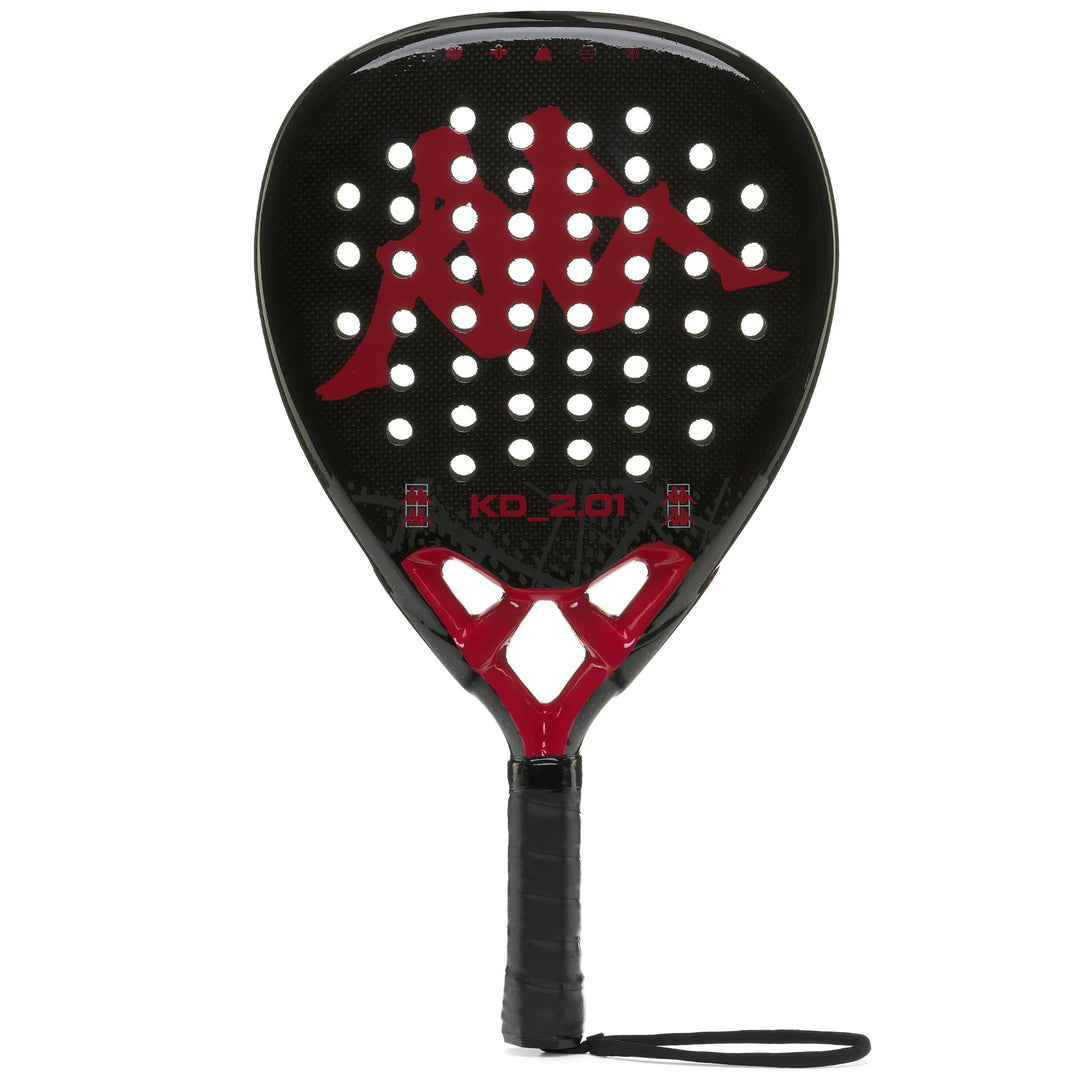 Black Red Unisex Padel Racket with Carbon Fiber Construction 01