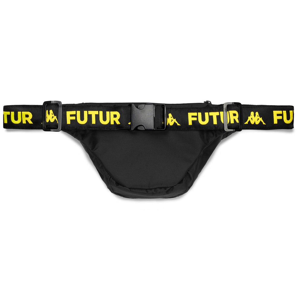 Riñonera unisex negra con cinturón ajustable y bolsillos 02