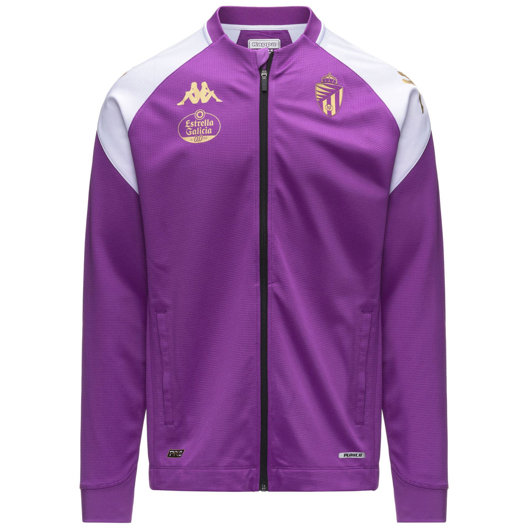 Sudadera violeta de entrenamiento de fútbol Real Valladolid para hombre 01